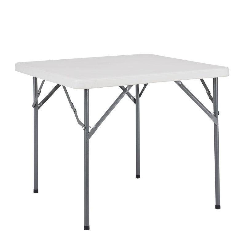 Harriet 33.86" Folding Table Resin Square Folding Card Table